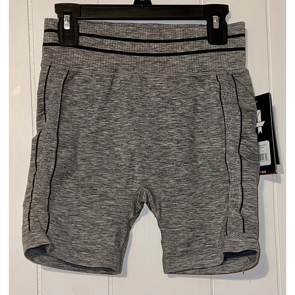 4Laps FourLaps Shorts Women’s Aero Seamless Short 5" Grey Heather M/L  NWT - Picture 2 of 6